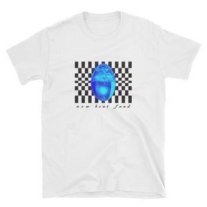 "Checkered Drop" (White) Short-Sleeve Unisex T-Shirt