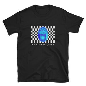 "Checkered Drop" (Black) Short-Sleeve Unisex T-Shirt