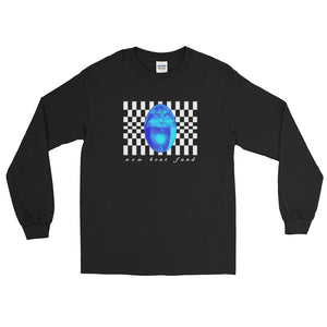 "Checkered Drop" (Black) Long Sleeve T-Shirt